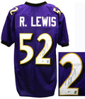 Ray Lewis Signed Purple Custom Football Jersey (Beckett) - LEWJRY308 - Ray Lewis Signed Purple Custom Football Jersey (Beckett) product image