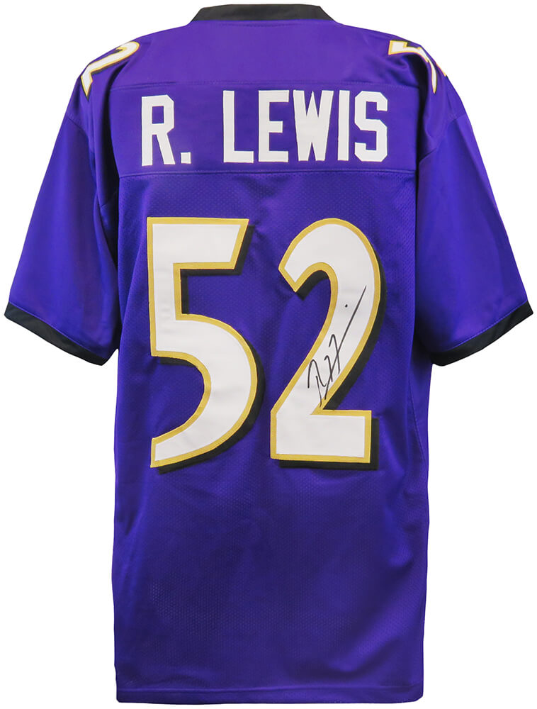 Ray Lewis Signed Purple Custom Football Jersey - LEWJRY311 - Ray Lewis Signed Purple Custom Football Jersey product image