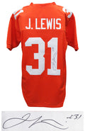 Jamal Lewis Signed Orange Custom Football Jersey - LEWJRY322 - Jamal Lewis Signed Orange Custom Football Jersey product image