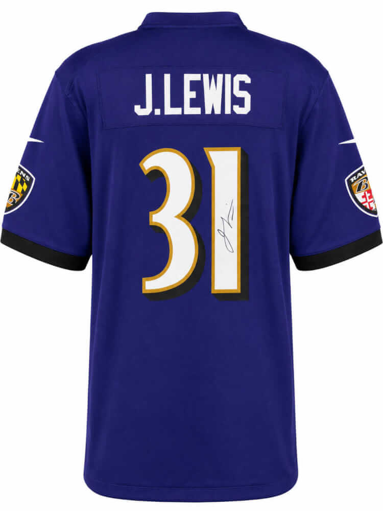 Jamal Lewis Signed Baltimore Ravens Purple Nike Replica Football Jersey - LEWJRY326 - Jamal Lewis Signed Baltimore Ravens Purple Nike Replica Football Jersey product image