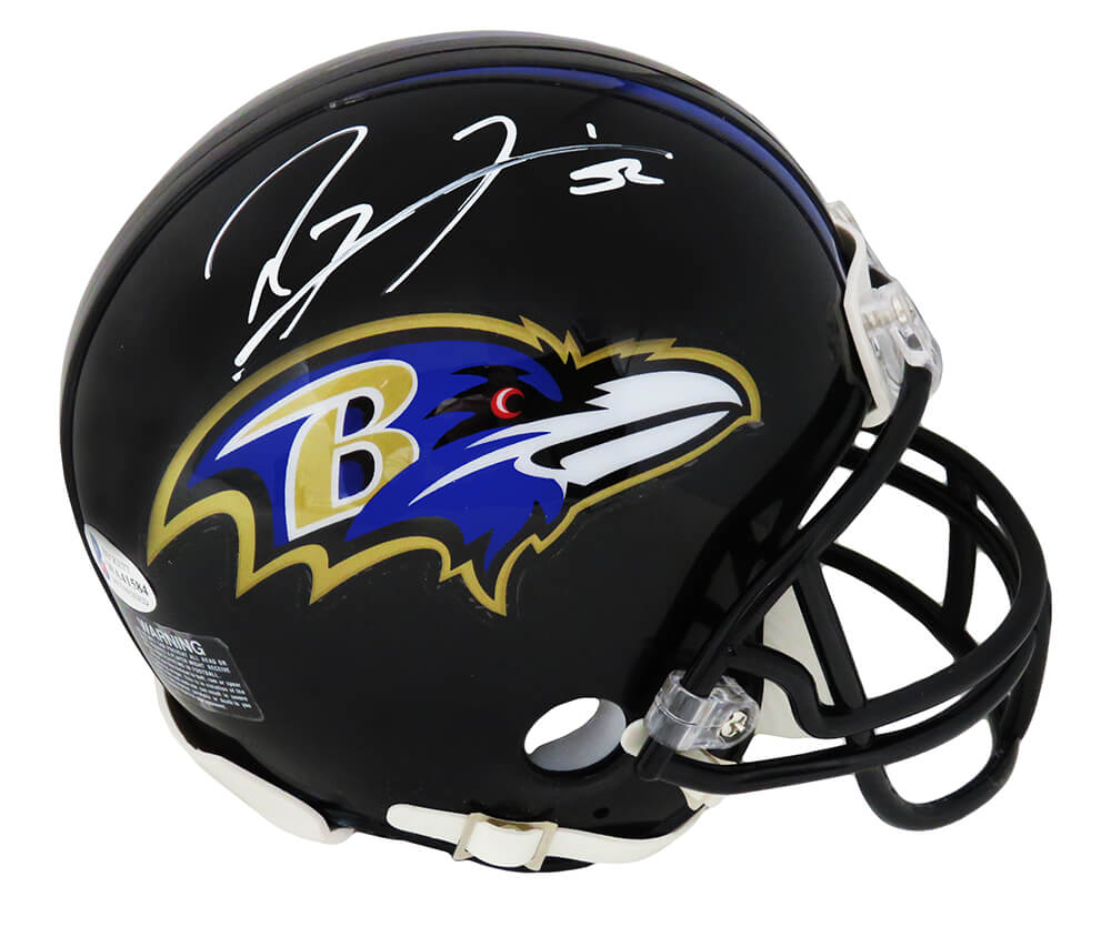 Ray Lewis Signed Baltimore Ravens Riddell Replica Mini Helmet  (Beckett) - LEWMIN305 - Ray Lewis Signed Baltimore Ravens Riddell Replica Mini Helmet (Beckett) product image