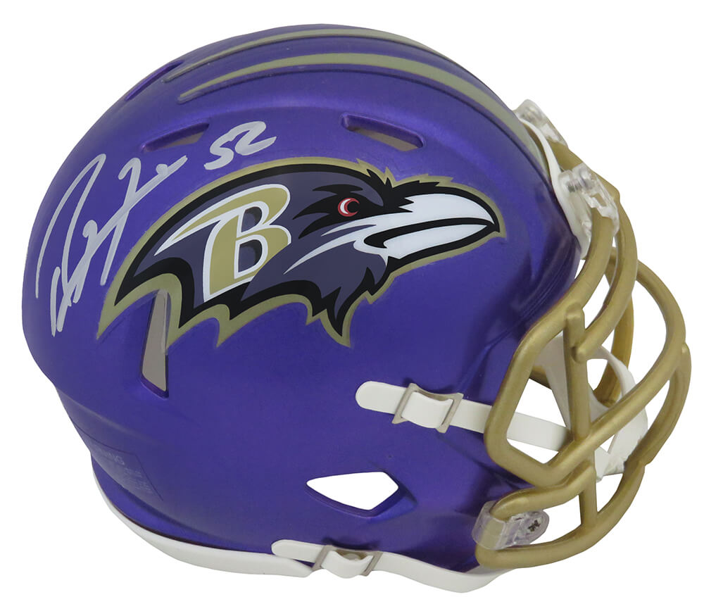 Ray Lewis Signed Baltimore Ravens FLASH Riddell Speed Mini Helmet - LEWMIN309 - Ray Lewis Signed Baltimore Ravens FLASH Riddell Speed Mini Helmet product image