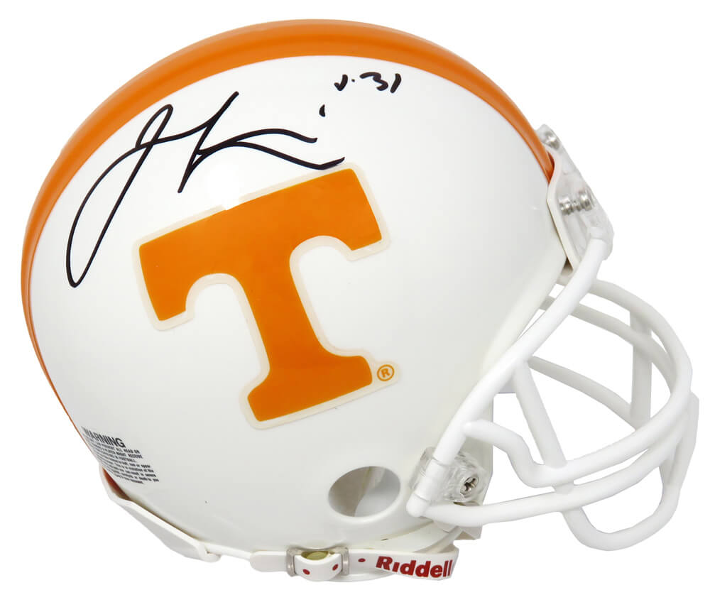 Jamal Lewis Signed Tennessee Volunteers Riddell Mini Helmet - LEWMIN310 - Jamal Lewis Signed Tennessee Volunteers Riddell Mini Helmet product image