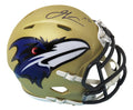 Jamal Lewis Signed Baltimore Ravens AMP Alternate Series Riddell Speed Mini Helmet - LEWMIN311 - Jamal Lewis Signed Baltimore Ravens AMP Alternate Series Riddell Speed Mini Helmet product image
