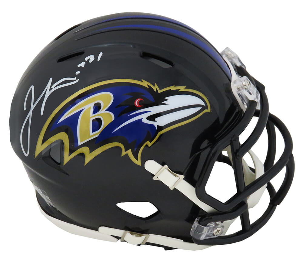 Jamal Lewis Signed Baltimore Ravens Riddell Speed Mini Helmet - LEWMIN314 - Jamal Lewis Signed Baltimore Ravens Riddell Speed Mini Helmet product image