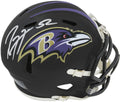 Ray Lewis Signed Baltimore Ravens Riddell Speed Mini Helmet - LEWMIN331 - Ray Lewis Signed Baltimore Ravens Riddell Speed Mini Helmet product image