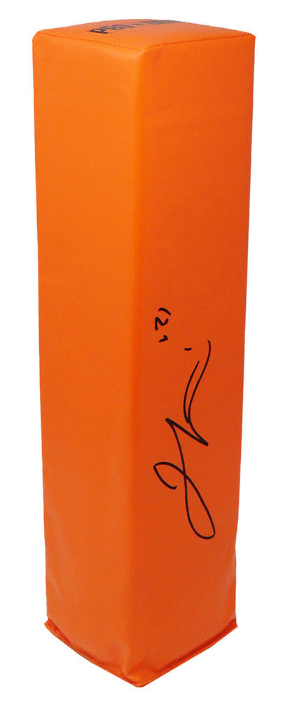 Jamal Lewis Signed Orange Endzone Football Pylon - LEWPYL300 - Jamal Lewis Signed Orange Endzone Football Pylon product image