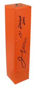Jamal Lewis Signed Orange Endzone Football Pylon w/2066 Yds 2003 - LEWPYL301 - Jamal Lewis Signed Orange Endzone Football Pylon w/2066 Yds 2003 product image