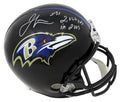 Jamal Lewis Signed Baltimore Ravens Riddell Full-Size Replica Helmet w/2,066 Yards in 2003 - LEWREP304 - Jamal Lewis Signed Baltimore Ravens Riddell Full-Size Replica Helmet w/2,066 Yards in 2003 product image