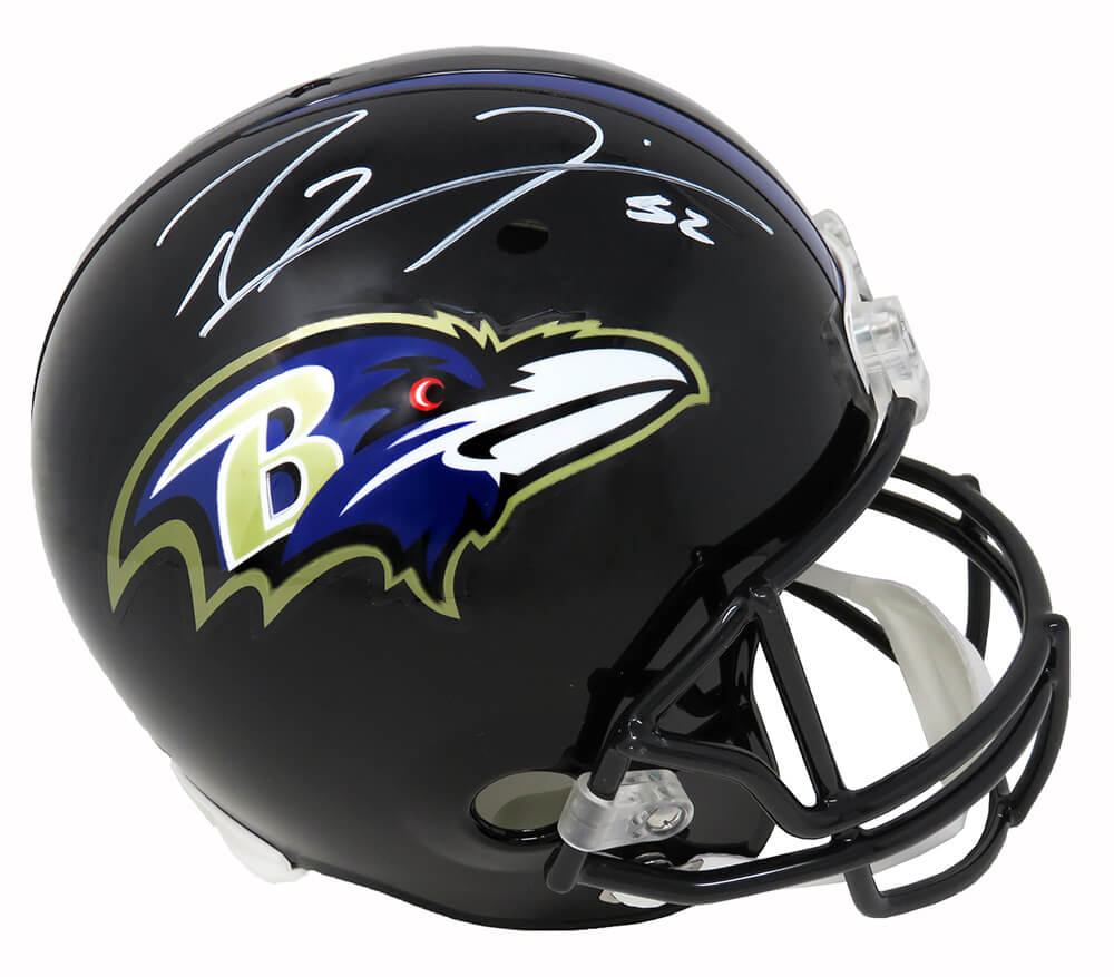 Ray Lewis Signed Baltimore Ravens Riddell Full-Size Replica Helmet (JSA) - LEWREP312 - Ray Lewis Signed Baltimore Ravens Riddell Full-Size Replica Helmet (JSA) product image