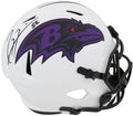 Ray Lewis Signed Baltimore Ravens Lunar Eclipse White Matte Riddell Full Size Speed Replica Helmet - LEWREP316 - Ray Lewis Signed Baltimore Ravens Lunar Eclipse White Matte Riddell Full Size Speed Replica Helmet product image