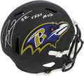 Ray Lewis Signed Baltimore Ravens Riddell Full Size Speed Replica Helmet w/SB XXXV MVP - LEWREP317 - Ray Lewis Signed Baltimore Ravens Riddell Full Size Speed Replica Helmet w/SB XXXV MVP product image
