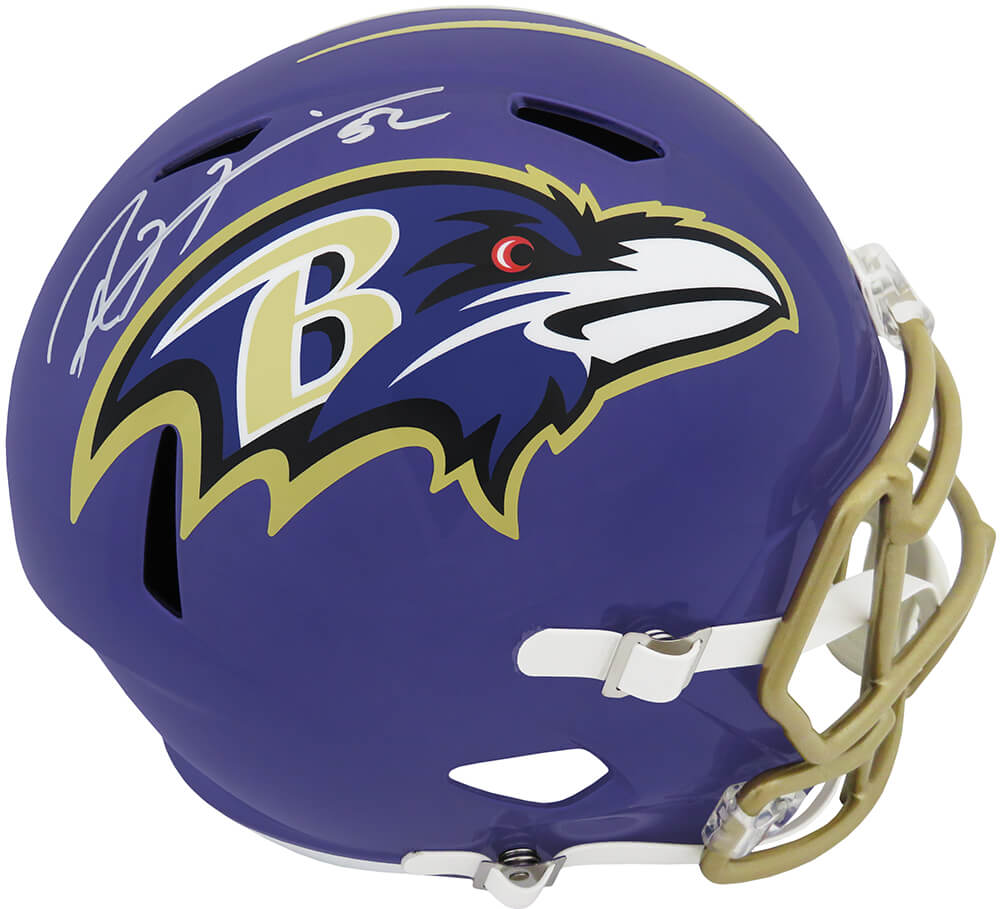 Ray Lewis Signed Baltimore Ravens FLASH Riddell Full Size Speed Replica Helmet - LEWREP318 - Ray Lewis Signed Baltimore Ravens FLASH Riddell Full Size Speed Replica Helmet product image