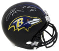 Jamal Lewis Signed Baltimore Ravens Riddell Full Size Replica Helmet w/2,066 Yards 2003 - LEWREP330 - Jamal Lewis Signed Baltimore Ravens Riddell Full Size Replica Helmet w/2,066 Yards 2003 product image