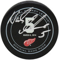Nicklas Lidstrom Signed Detroit Red Wings Official Retirement Night 3-6-14 Hockey Puck - LIDPUC402 - Nicklas Lidstrom Signed Detroit Red Wings Official Retirement Night 3-6-14 Hockey Puck product image
