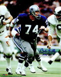 Bob Lilly Signed Dallas Cowboys Blue Jersey Action 8x10 Photo w/HOF'80 - LIL08P303 - Bob Lilly Signed Dallas Cowboys Blue Jersey Action 8x10 Photo w/HOF'80 product image