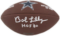 Bob Lilly Signed Dallas Cowboys Brown Logo Football w/HOF'80 - LILFTB309 - Bob Lilly Signed Dallas Cowboys Brown Logo Football w/HOF'80 product image