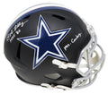 Bob Lilly Signed Dallas Cowboys Flat Black Matte Riddell Full Size Speed Replica Helmet w/HOF 80, Mr Cowboy - LILREP303 - Bob Lilly Signed Dallas Cowboys Flat Black Matte Riddell Full Size Speed Replica Helmet w/HOF 80, Mr Cowboy product image