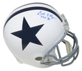 Bob Lilly Signed Dallas Cowboys Whit Throwback Riddell Full Size Replica Helmet w/HOF 80 - LILREP304 - Bob Lilly Signed Dallas Cowboys Whit Throwback Riddell Full Size Replica Helmet w/HOF 80 product image