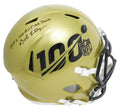Bob Lilly Signed NFL 100th Season Logo Gold Riddell Full Size Speed Replica Helmet w/NFL 100 All-Time Team - LILREP307 - Bob Lilly Signed NFL 100th Season Logo Gold Riddell Full Size Speed Replica Helmet w/NFL 100 All-Time Team product image