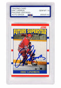 Eric Lindros Signed 1990 Score Future Superstar Rookie Hockey Card #440 - (PSA Encapsulated - Auto Grade 10) - LINCAR402 - Eric Lindros Signed 1990 Score Future Superstar Rookie Hockey Card #440 - (PSA Encapsulated - Auto Grade 10) product image