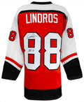 Eric Lindros Signed Orange Custom Hockey Jersey w/HOF'16 - LINJRY401 - Eric Lindros Signed Orange Custom Hockey Jersey w/HOF'16 product image