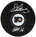 Eric Lindros Signed Philadelphia Flyers Logo Hockey Puck w/HOF'16 - LINPUC413 - Eric Lindros Signed Philadelphia Flyers Logo Hockey Puck w/HOF'16 product image