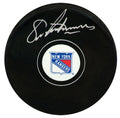 Eric Lindros Signed Rangers Logo Hockey Puck - LINPUC416 - Eric Lindros Signed Rangers Logo Hockey Puck product image