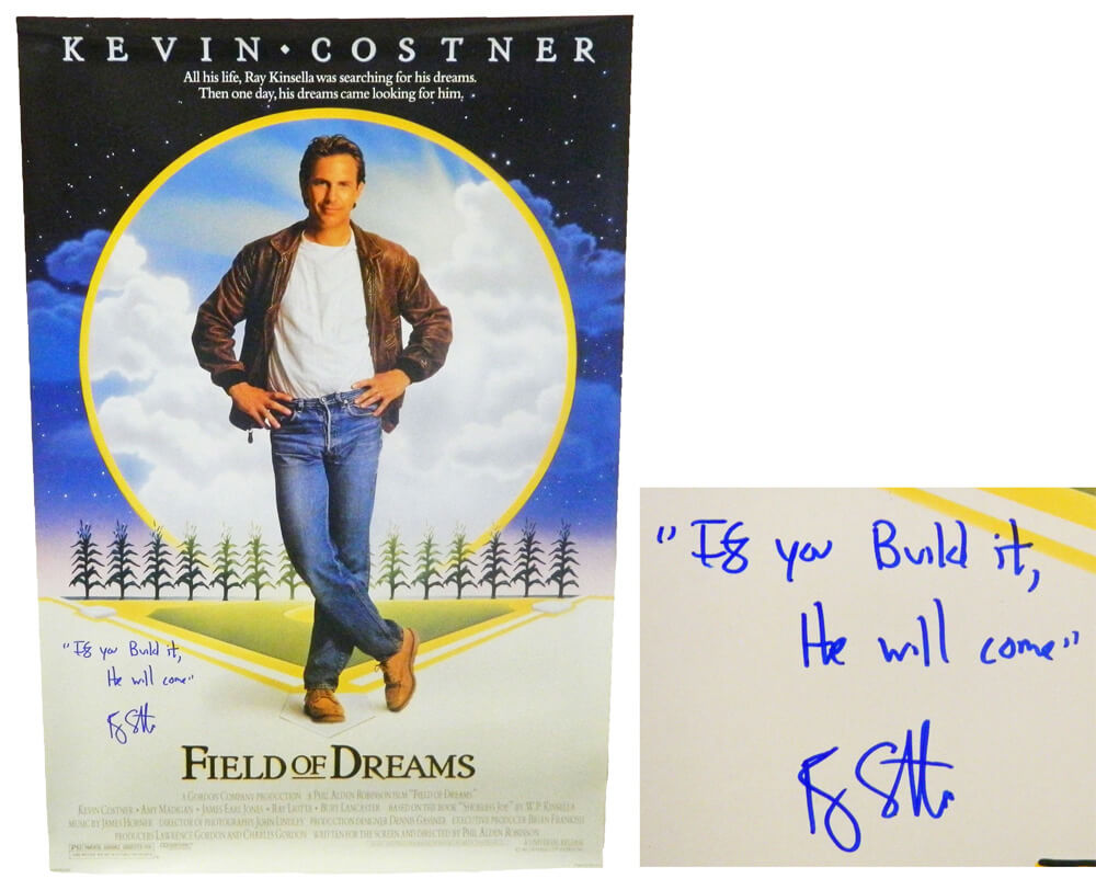 Ray Liotta Signed Field Of Dreams 24x36 Full Size Movie Poster w/If You Build It, He Will Come - LIOPST502 - Ray Liotta Signed Field Of Dreams 24x36 Full Size Movie Poster w/If You Build It, He Will Come product image