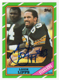 Louis Lipps Signed Pittsburgh Steelers 1986 Topps Football Trading Card #284 - LIPCAR300 - Louis Lipps Signed Pittsburgh Steelers 1986 Topps Football Trading Card #284 product image