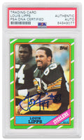 Louis Lipps Signed Pittsburgh Steelers 1986 Topps Football Card #284 - (PSA Encapsulated) - LIPCAR301 - Louis Lipps Signed Pittsburgh Steelers 1986 Topps Football Card #284 - (PSA Encapsulated) product image