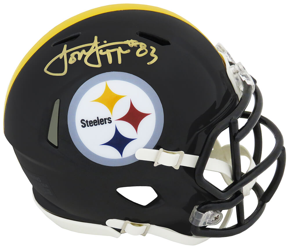 Louis Lipps Signed Pittsburgh Steelers Riddell Speed Mini Helmet - LIPMIN303 - Louis Lipps Signed Pittsburgh Steelers Riddell Speed Mini Helmet product image