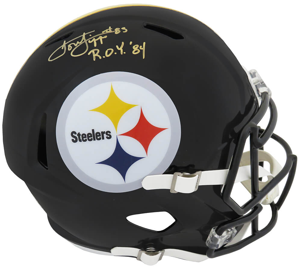 Louis Lipps Signed Pittsburgh Steelers Riddell Full Size Speed Replica Helmet w/ROY'84 - LIPREP300 - Louis Lipps Signed Pittsburgh Steelers Riddell Full Size Speed Replica Helmet w/ROY'84 product image