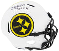 Louis Lipps Signed Pittsburgh Steelers Lunar Eclipse Riddell Full Size Speed Replica Helmet w/ROY'84 - LIPREP301 - Louis Lipps Signed Pittsburgh Steelers Lunar Eclipse Riddell Full Size Speed Replica Helmet w/ROY'84 product image