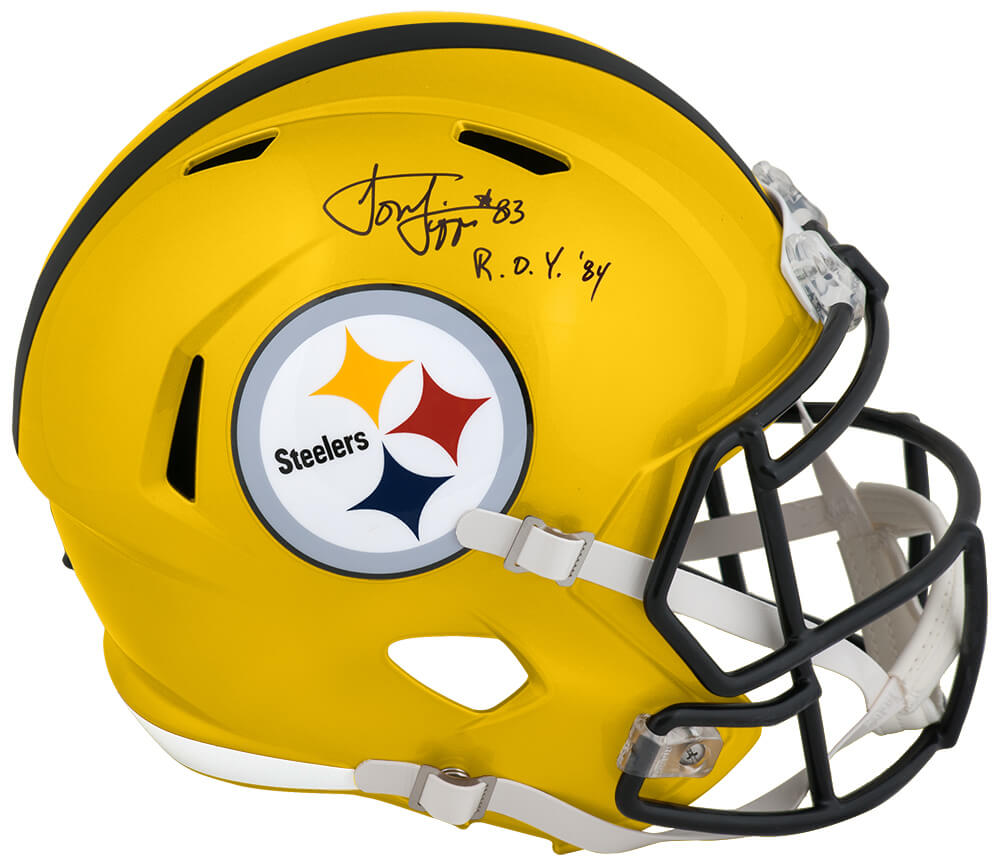 Louis Lipps Signed Pittsburgh Steelers FLASH Riddell Full Size Speed Replica Helmet w/ROY'84 - LIPREP302 - Louis Lipps Signed Pittsburgh Steelers FLASH Riddell Full Size Speed Replica Helmet w/ROY'84 product image