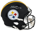 Louis Lipps Signed Pittsburgh Steelers Riddell Full Size Speed Replica Helmet w/ROY'84 (White Ink) - LIPREP303 - Louis Lipps Signed Pittsburgh Steelers Riddell Full Size Speed Replica Helmet w/ROY'84 (White Ink) product image