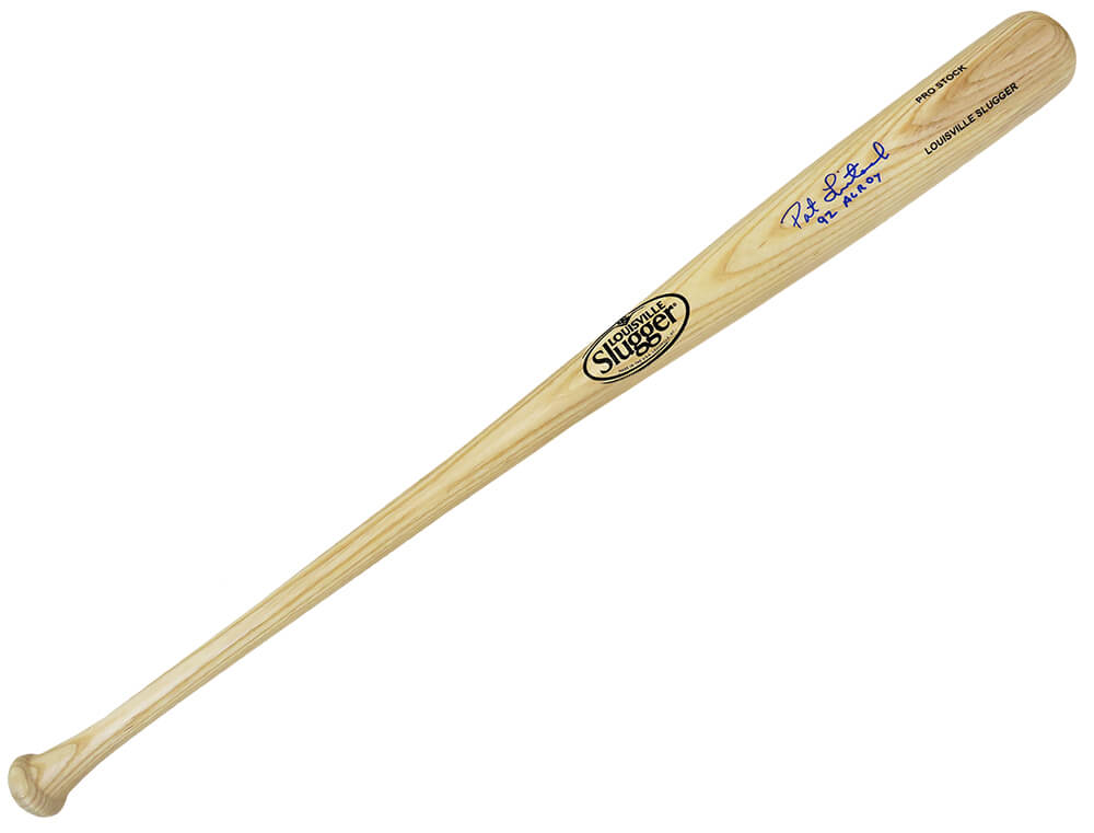 Pat Listach Signed Louisville Slugger Pro Stock Blonde Baseball Bat w/92 AL ROY - LISBAT100 - Pat Listach Signed Louisville Slugger Pro Stock Blonde Baseball Bat w/92 AL ROY product image