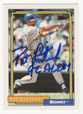 Pat Listach Signed Milwaukee Brewers 1992 Topps Trade Baseball Rookie Card #65T w/92 AL ROY - LISCAR100 - Pat Listach Signed Milwaukee Brewers 1992 Topps Trade Baseball Rookie Card #65T w/92 AL ROY product image