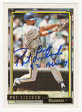 Pat Listach Signed Milwaukee Brewers 1992 Topps Trade Gold Baseball Rookie Card #65T w/92 AL ROY - LISCAR101 - Pat Listach Signed Milwaukee Brewers 1992 Topps Trade Gold Baseball Rookie Card #65T w/92 AL ROY product image