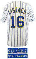 Pat Listach Signed White Custom Baseball Jersey w/92 AL ROY - LISJRY100 - Pat Listach Signed White Custom Baseball Jersey w/92 AL ROY product image