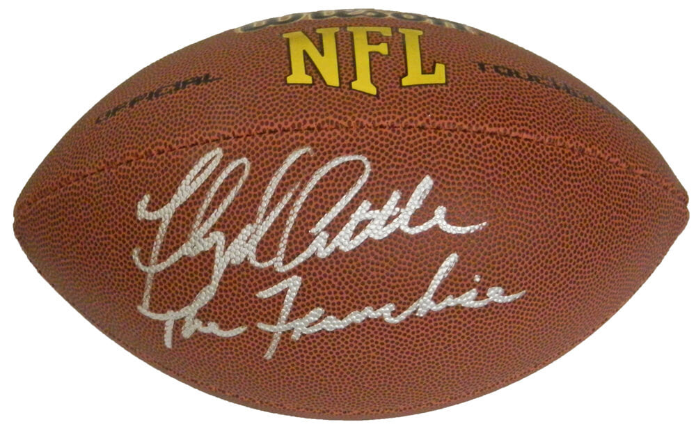 Floyd Little Signed Wilson Touchdown Full Size NFL Football w/The Franchise - LITFTB301 - Floyd Little Signed Wilson Touchdown Full Size NFL Football w/The Franchise product image