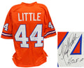 Floyd Little Signed Orange Throwback Custom Football Jersey w/HOF 10 - LITJRY300 - Floyd Little Signed Orange Throwback Custom Football Jersey w/HOF 10 product image