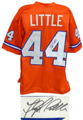 Floyd Little Signed Orange Throwback Custom Football Jersey - LITJRY303 - Floyd Little Signed Orange Throwback Custom Football Jersey product image