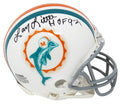 Larry Little Signed Miami Dolphins 1972 Style Throwback Riddell Mini Helmet w/HOF'93 - LITMIN310 - Larry Little Signed Miami Dolphins 1972 Style Throwback Riddell Mini Helmet w/HOF'93 product image
