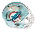 Larry Little Signed Miami Dolphins Chrome Riddell Speed Mini Helmet w/HOF'93 - LITMIN311 - Larry Little Signed Miami Dolphins Chrome Riddell Speed Mini Helmet w/HOF'93 product image