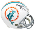 Larry Little Signed Miami Dolphins 1972 Style Throwback Riddell Full Size Replica Helmet w/HOF'93 - LITREP310 - Larry Little Signed Miami Dolphins 1972 Style Throwback Riddell Full Size Replica Helmet w/HOF'93 product image