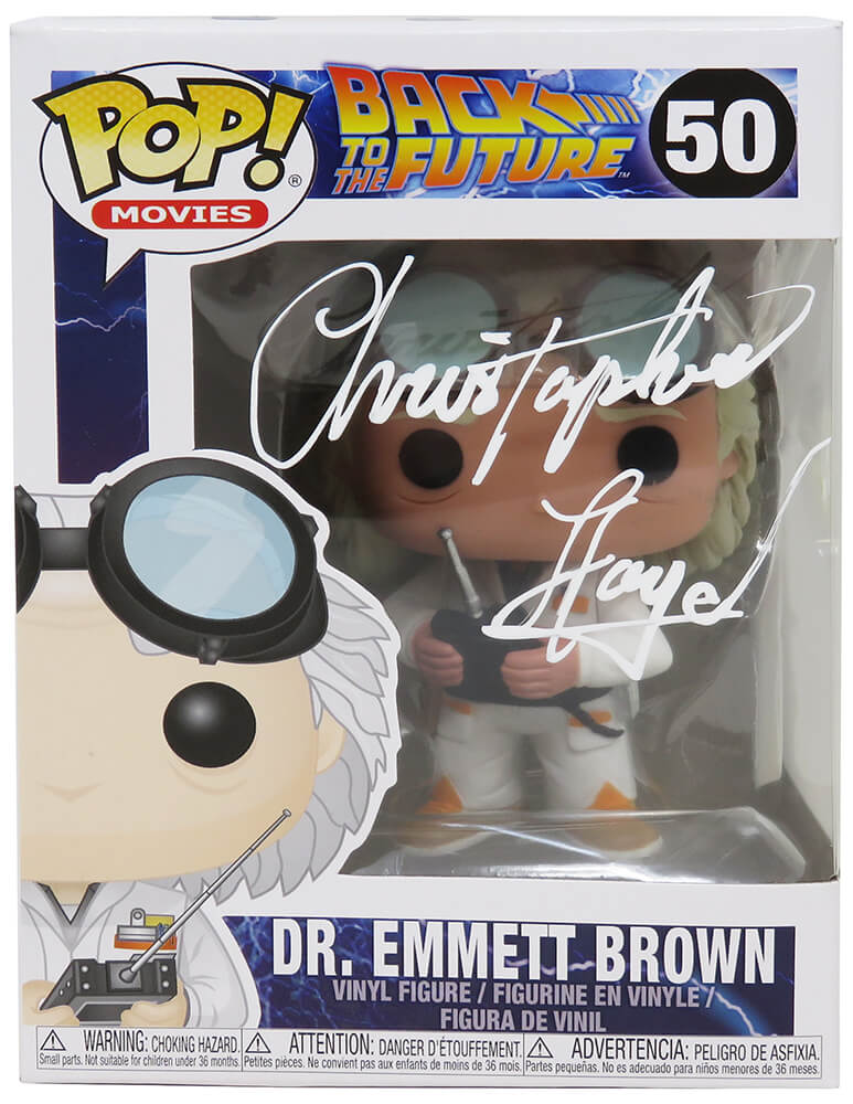 Christopher Lloyd Signed Back To The Future Dr Emmett Brown Funko Pop Doll #50 - LLOFUN500 - Christopher Lloyd Signed Back To The Future Dr Emmett Brown Funko Pop Doll #50 product image