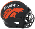 Drew Lock Signed Denver Broncos Eclipse Riddell Speed Mini Helmet (Fanatics) - LOCMIN300 - Drew Lock Signed Denver Broncos Eclipse Riddell Speed Mini Helmet (Fanatics) product image