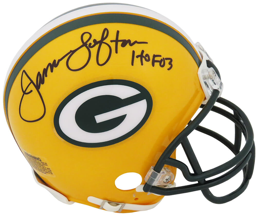 James Lofton Signed Green Bay Packers Riddell Mini Helmet w/HOF'03 - LOFMIN300 - James Lofton Signed Green Bay Packers Riddell Mini Helmet w/HOF'03 product image