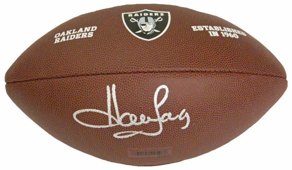 Howie Long Signed Raiders Wilson Logo Football - LONFTB311 - Howie Long Signed Raiders Wilson Logo Football product image
